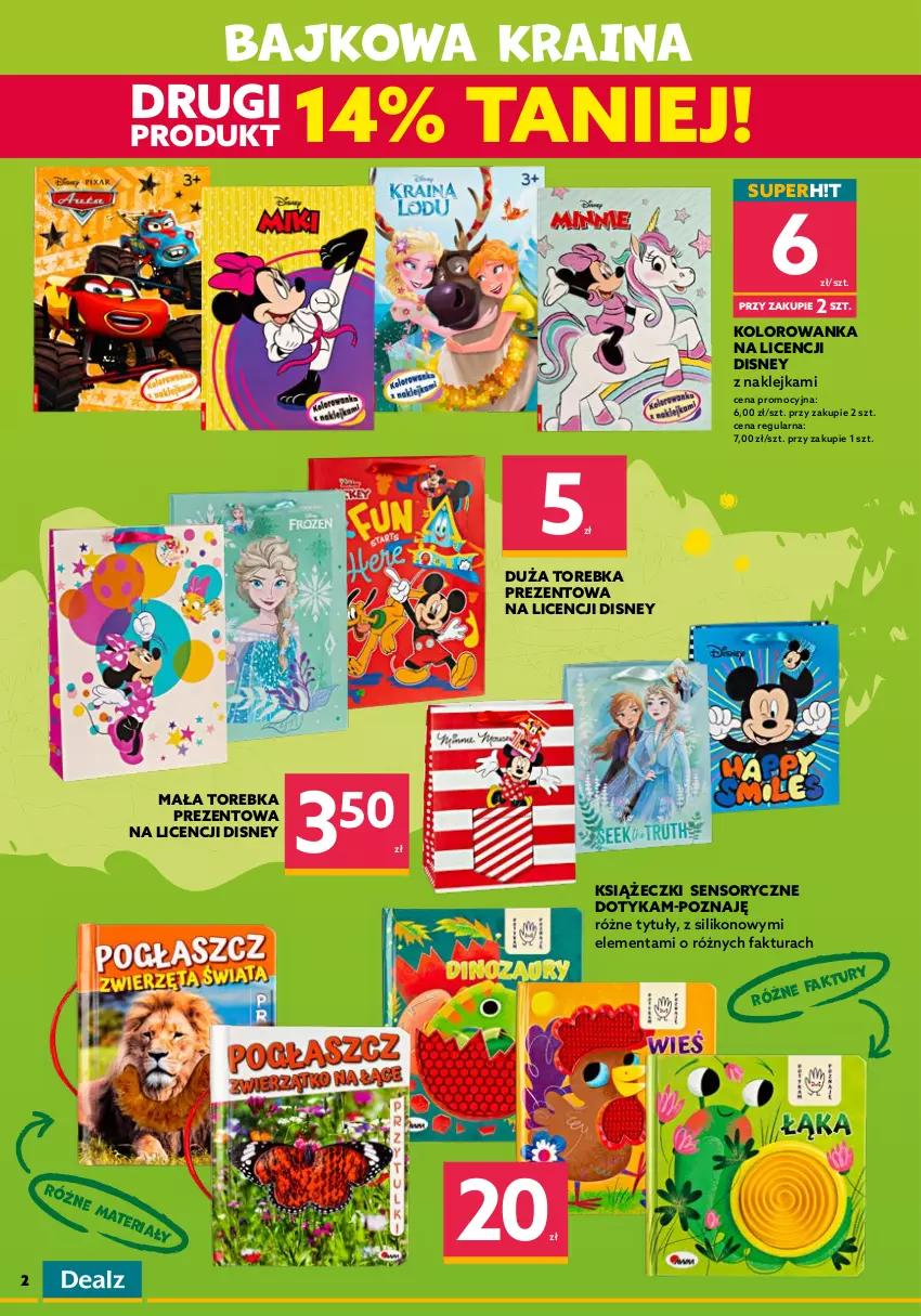 Gazetka promocyjna Dealz - NOWY KATALOGNa Dzień Dziecka🎈 - ważna 10.05 do 01.06.2022 - strona 2 - produkty: Disney, Dzieci, Fa, Inka, Klej, Kolorowanka, Książka, LEGO, Psi Patrol, Torebka