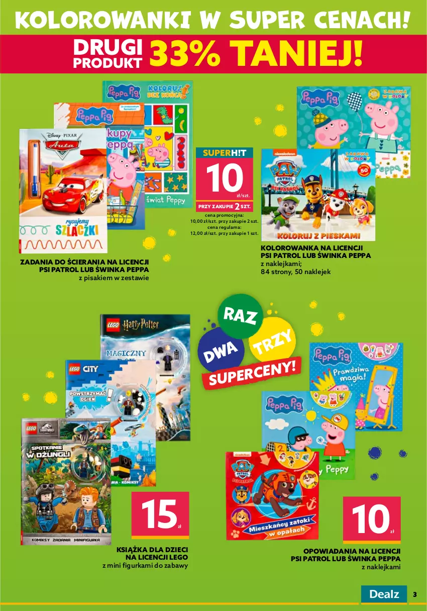 Gazetka promocyjna Dealz - NOWY KATALOGNa Dzień Dziecka🎈 - ważna 10.05 do 01.06.2022 - strona 3 - produkty: Disney, Dzieci, Fa, Inka, Klej, Kolorowanka, Książka, LEGO, Psi Patrol, Torebka