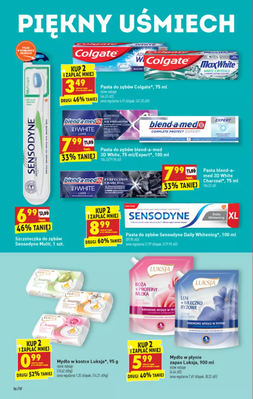 Gazetka promocyjna Biedronka - W tym tygodniu - ważna 20.09 do 25.09.2021 - strona 56 - produkty: Colgate, LG, Luksja, Mydło, Mydło w płynie, Sensodyne