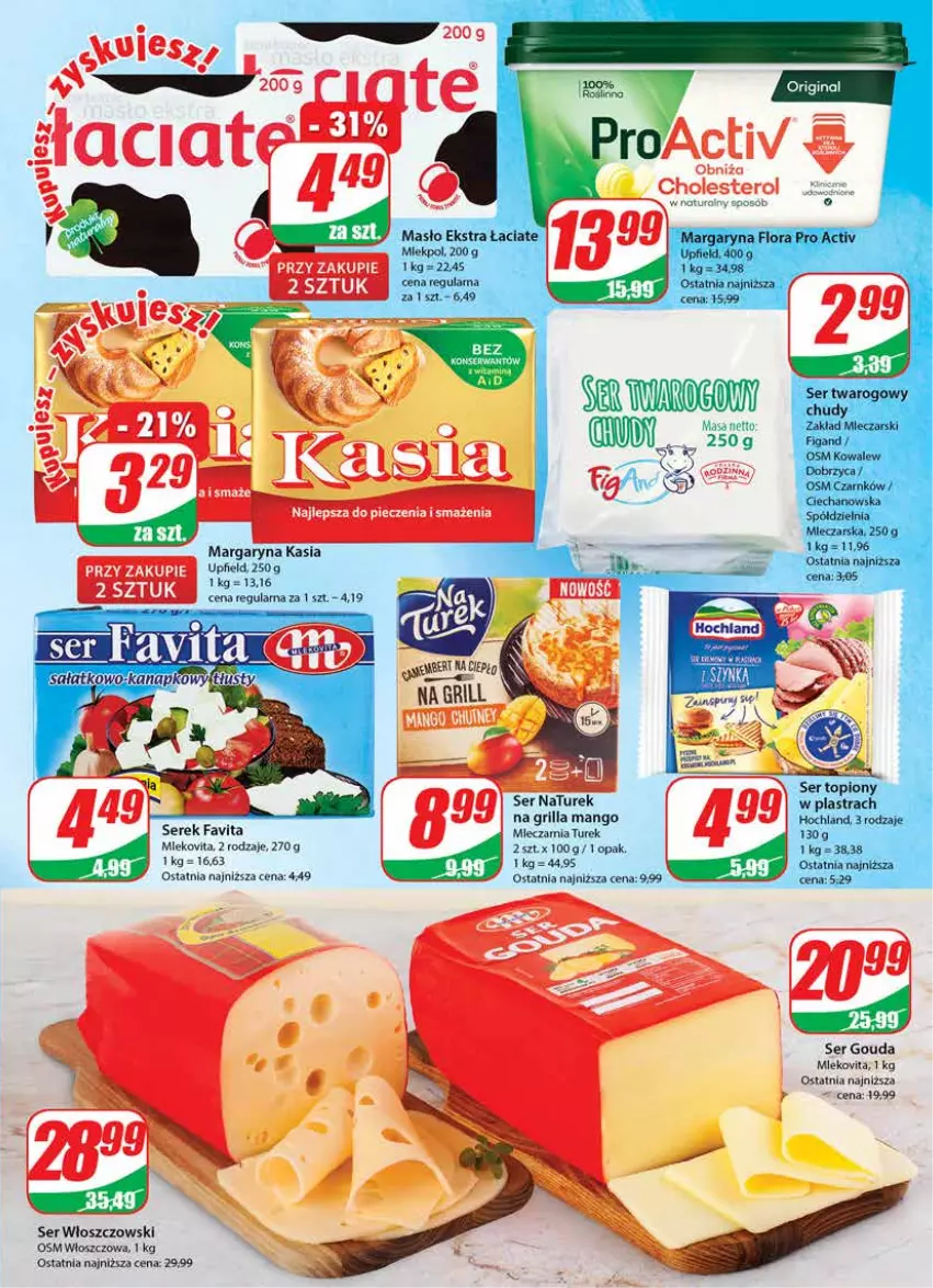 Gazetka promocyjna Dino - Gazetka 21 - ważna 24.05 do 30.05.2023 - strona 15 - produkty: Fa, Favita, Gin, Gouda, Grill, Kasia, Mango, Margaryna, Mleko, Mlekovita, NaTurek, Ser, Serek, Włoszczowski