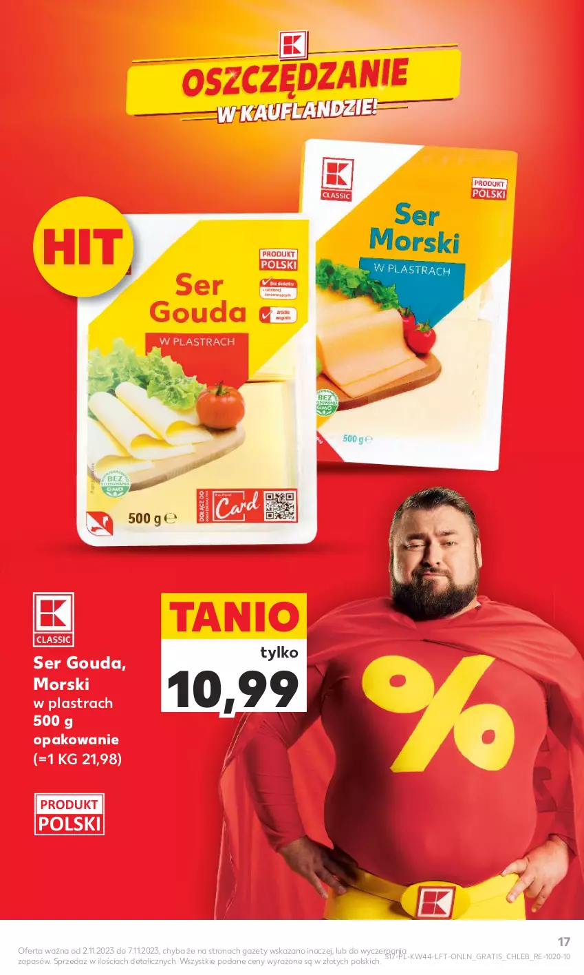 Gazetka promocyjna Kaufland - Gazetka tygodnia - ważna 02.11 do 07.11.2023 - strona 17 - produkty: Chleb, Gouda, Gra, Ser