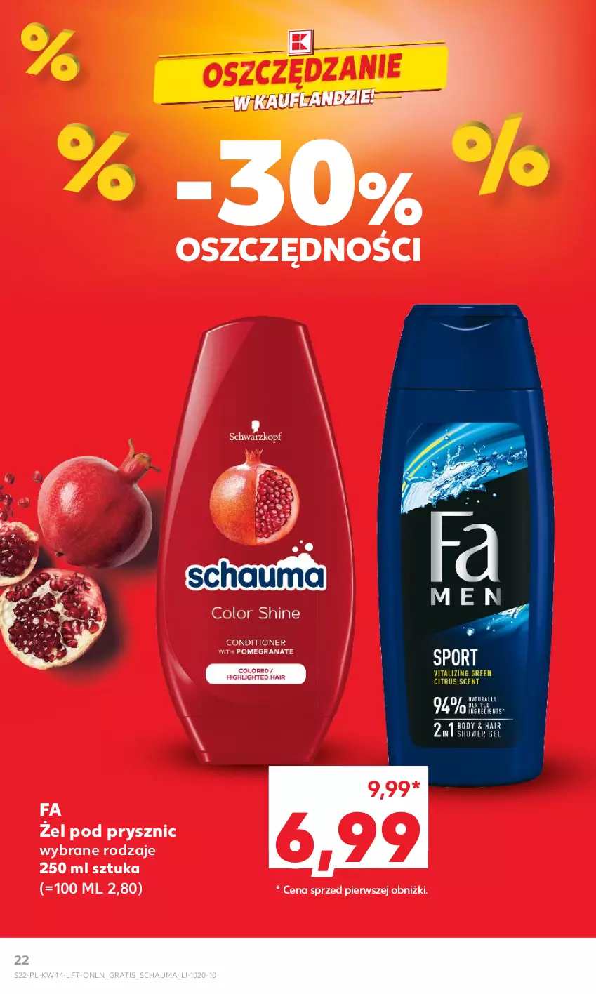 Gazetka promocyjna Kaufland - Gazetka tygodnia - ważna 02.11 do 07.11.2023 - strona 22 - produkty: Fa, Gra, Schauma