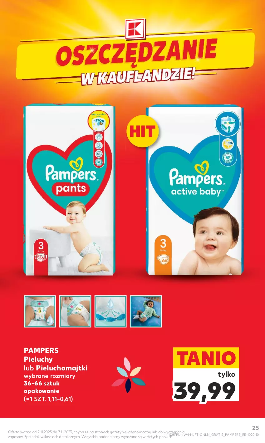 Gazetka promocyjna Kaufland - Gazetka tygodnia - ważna 02.11 do 07.11.2023 - strona 25 - produkty: Gra, Majtki, Pampers, Pieluchomajtki, Pieluchy