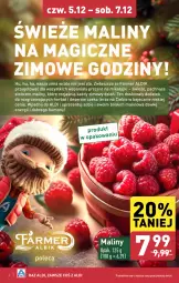 Gazetka promocyjna Aldi - Farmer ALDIK poleca świeże owoce i warzywa - Gazetka - ważna od 07.12 do 07.12.2024 - strona 4 - produkty: Maliny