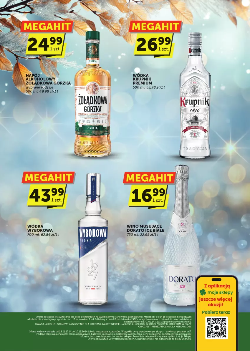 Gazetka promocyjna ABC - ważna 28.11 do 10.12.2024 - strona 2 - produkty: Acer, Fa, Krupnik, Mus, Piec, Tera, Waga, Wino, Wino musujące, Wódka, Wyborowa