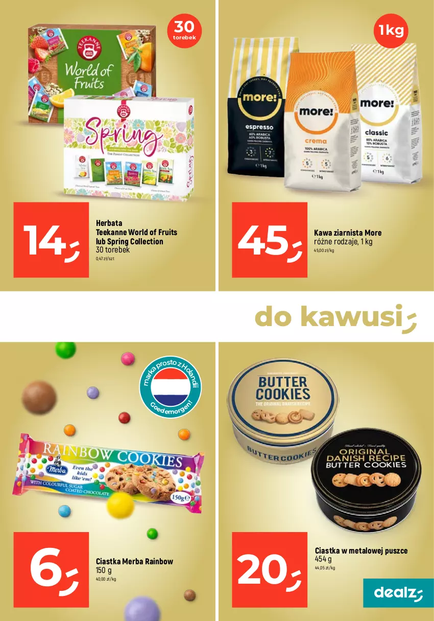 Gazetka promocyjna Dealz - MAKE A DEALZ - ważna 18.05 do 24.05.2023 - strona 11 - produkty: Ciastka, Herbata, Kawa, Kawa ziarnista, Teekanne