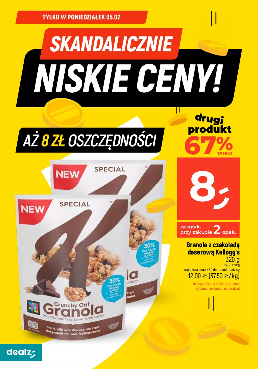 Gazetka promocyjna Dealz - Oszczędzaj każdego dnia! - ważna 05.02 do 07.02.2024 - strona 2 - produkty: Ciastka, Deser, Gra, Granola, Ser