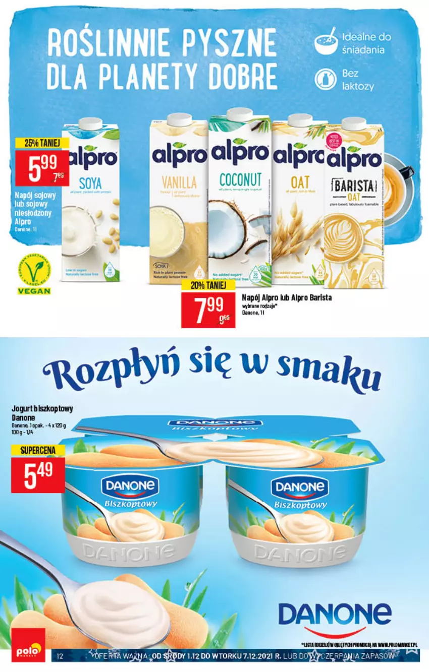 Gazetka promocyjna PoloMarket - Gazetka pomocyjna - ważna 01.12 do 07.12.2021 - strona 12 - produkty: Danone, Jogurt