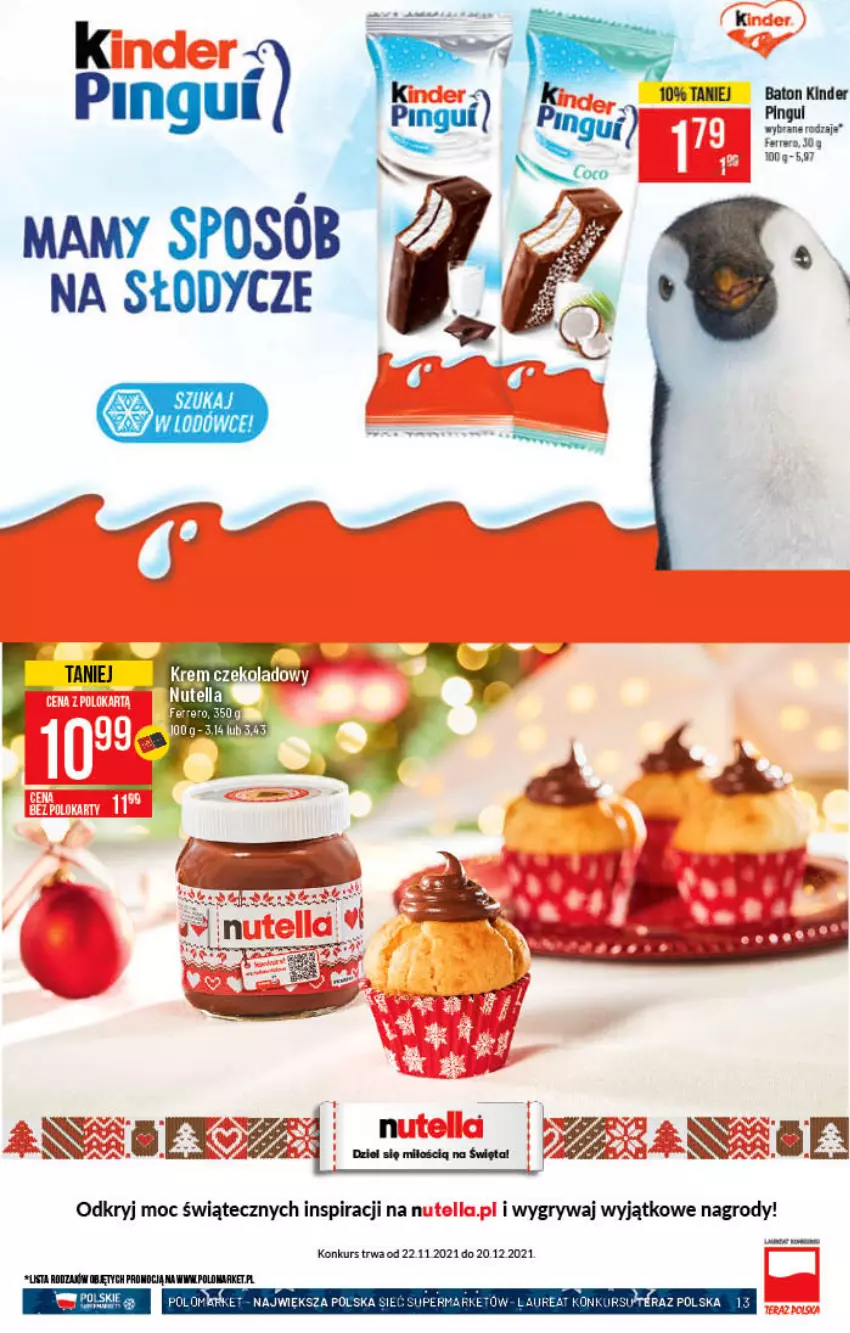 Gazetka promocyjna PoloMarket - Gazetka pomocyjna - ważna 01.12 do 07.12.2021 - strona 13 - produkty: Baton, Ferrero, Gry, Kinder, Laur, Sos