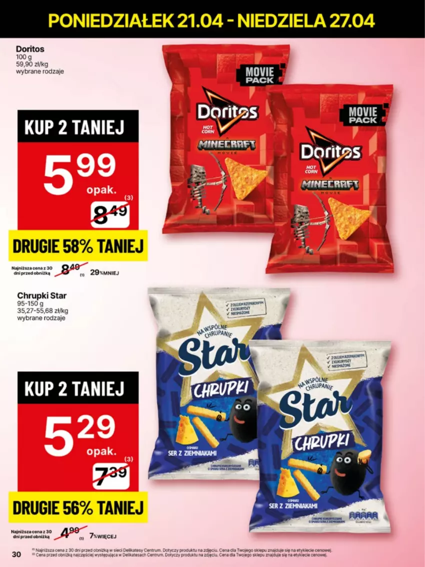 Gazetka promocyjna Delikatesy Centrum - Franczyza DC17 Poniedziałek - ważna 21.04 do 27.04.2025 - strona 30 - produkty: Chrupki, Rum