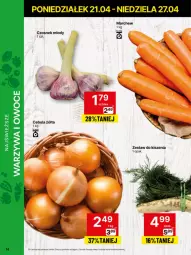 Gazetka promocyjna Delikatesy Centrum - Franczyza DC17 Poniedziałek - Gazetka - ważna od 27.04 do 27.04.2025 - strona 14 - produkty: Cebula, Warzywa, Czosnek, Warzywa i owoce, Owoce