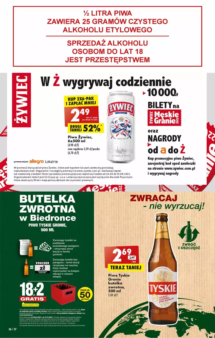 Gazetka promocyjna Biedronka - W tym tygodniu - ważna 11.07 do 16.07.2022 - strona 36 - produkty: Dron, Fa, Gry, Olej, Piwa, Piwo, Tera, Tyskie