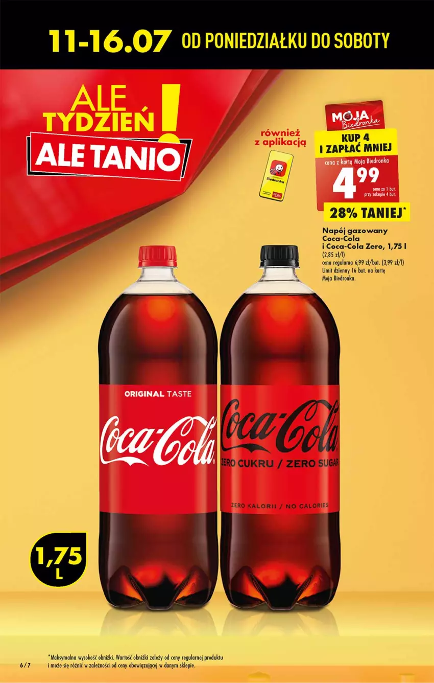 Gazetka promocyjna Biedronka - W tym tygodniu - ważna 11.07 do 16.07.2022 - strona 6 - produkty: Coca-Cola, Dron, Olej, Sok