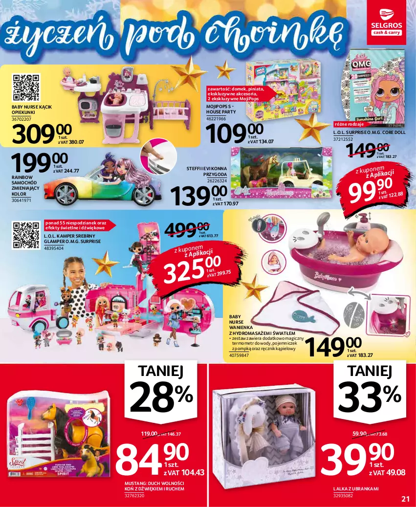 Gazetka promocyjna Selgros - Oferta przemysłowa - ważna 02.12 do 15.12.2021 - strona 21 - produkty: L.O.L., Lalka, Mus, Ręcznik, Ręcznik kąpielowy, Samochód, Termometr