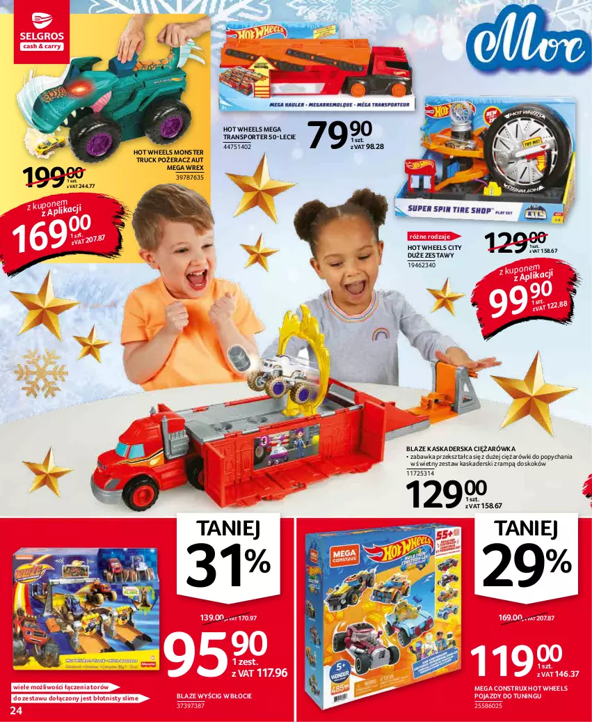 Gazetka promocyjna Selgros - Oferta przemysłowa - ważna 02.12 do 15.12.2021 - strona 24 - produkty: Hot Wheels, Kask, Monster truck, Pojazd, Por, Sport, Tran, Zabawka