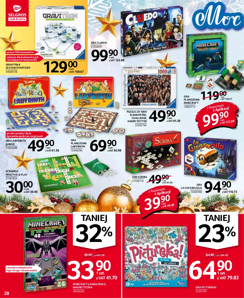 Gazetka promocyjna Selgros - Oferta przemysłowa - ważna 02.12 do 15.12.2021 - strona 28 - produkty: Gra, Gravitrax, Gry, Harry Potter, La Cucaracula, Minecraft, Puzzle, Scrabble