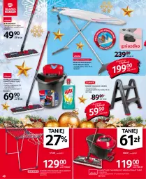 Gazetka promocyjna Selgros - Oferta przemysłowa - Gazetka - ważna od 15.12 do 15.12.2021 - strona 48 - produkty: Top, Sok, Mop, Asus, Deska do prasowania, Ajax, Rama, Kije, Taboret, Wiadro, Suszarka, Taboret składany