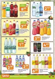 Gazetka promocyjna Gama - Gazetka Gama - Gazetka - ważna od 24.12 do 24.12.2024 - strona 14 - produkty: Piec, Sok, Oranżada, Schweppes, Hellena, Fanta, Woda, Sprite, Napój, Hortex, Fa