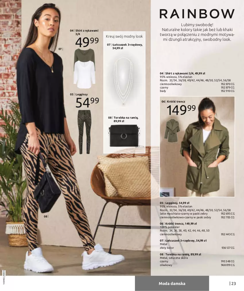 Gazetka promocyjna Bonprix - MODA DŻINSOWA, KTÓRĄ POKOCHASZ! - ważna 08.02 do 08.08.2021 - strona 25 - produkty: Chia, Gin, Kawa, Legginsy, Moda, Torebka, Trencz