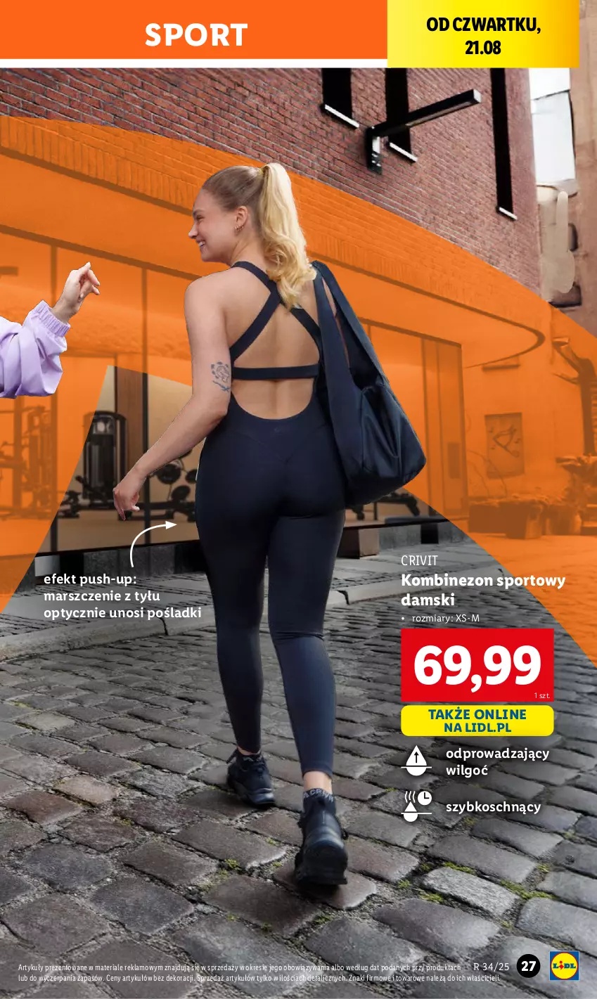 Gazetka promocyjna Lidl - GAZETKA - ważna 18.08 do 23.08.2025 - strona 29 - produkty: Kombinezon, LG, Mars, Por, Sport