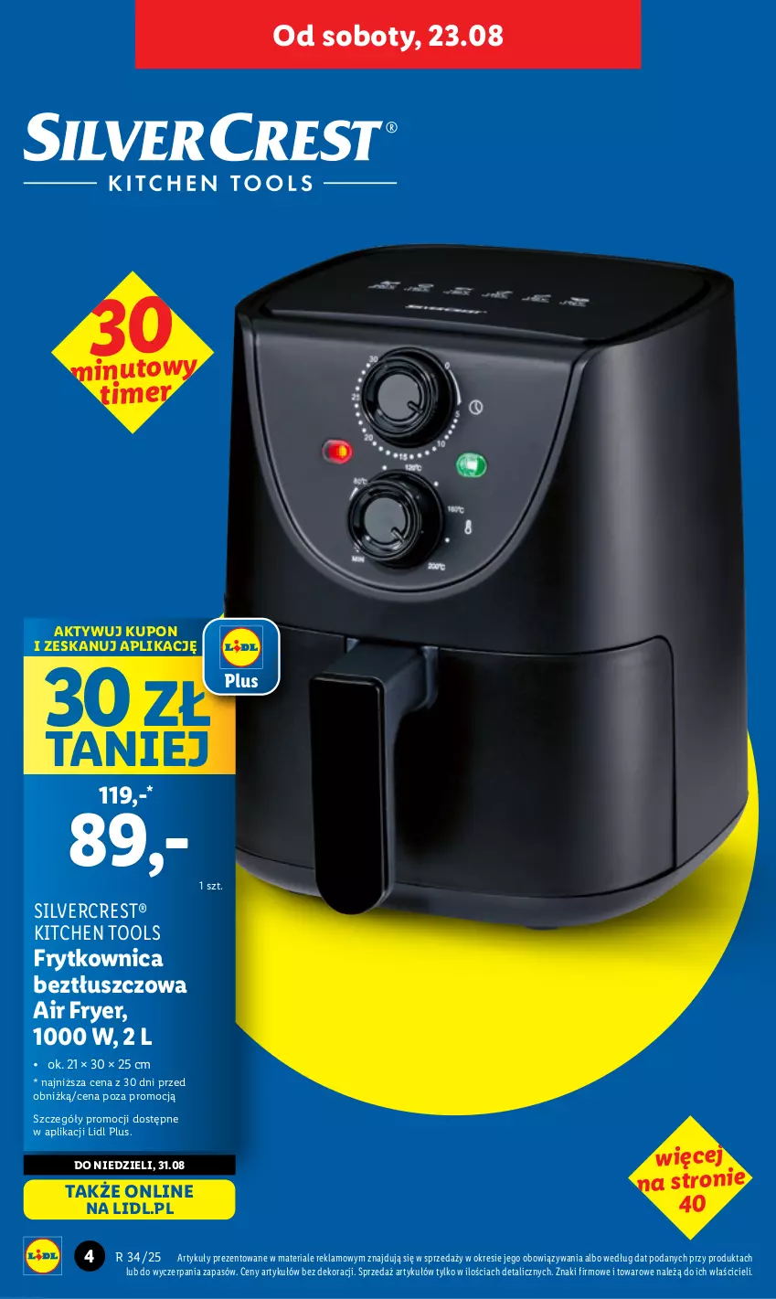 Gazetka promocyjna Lidl - GAZETKA - ważna 18.08 do 23.08.2025 - strona 4 - produkty: Silvercrest