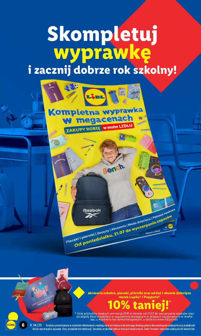 Gazetka promocyjna Lidl - GAZETKA - ważna 18.08 do 23.08.2025 - strona 8 - produkty: Dzieci, Obuwie, Piórnik, Plecak