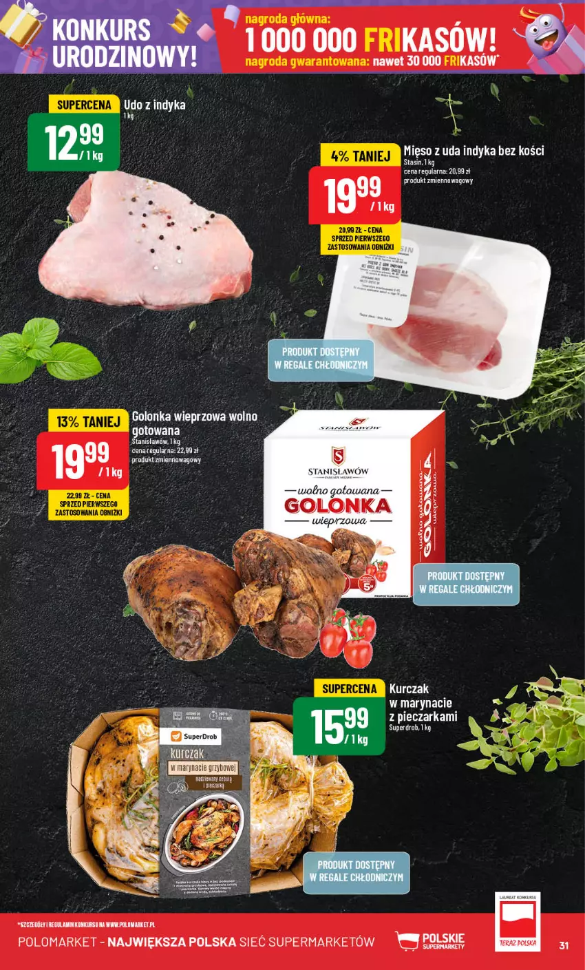 Gazetka promocyjna PoloMarket - Gazetka pomocyjna - ważna 25.09 do 01.10.2024 - strona 31 - produkty: Golonka wieprzowa, Kurczak, Mięso, Piec, Pieczarka, Tera