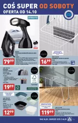 Gazetka promocyjna Aldi - Pełna oferta - Gazetka - ważna od 14.10 do 14.10.2023 - strona 41 - produkty: Ubrania, Top, Wieszak, Pojemnik, Suszarki, Suszarka, Spodnie, Suszarka na pranie, Parownica, Miska