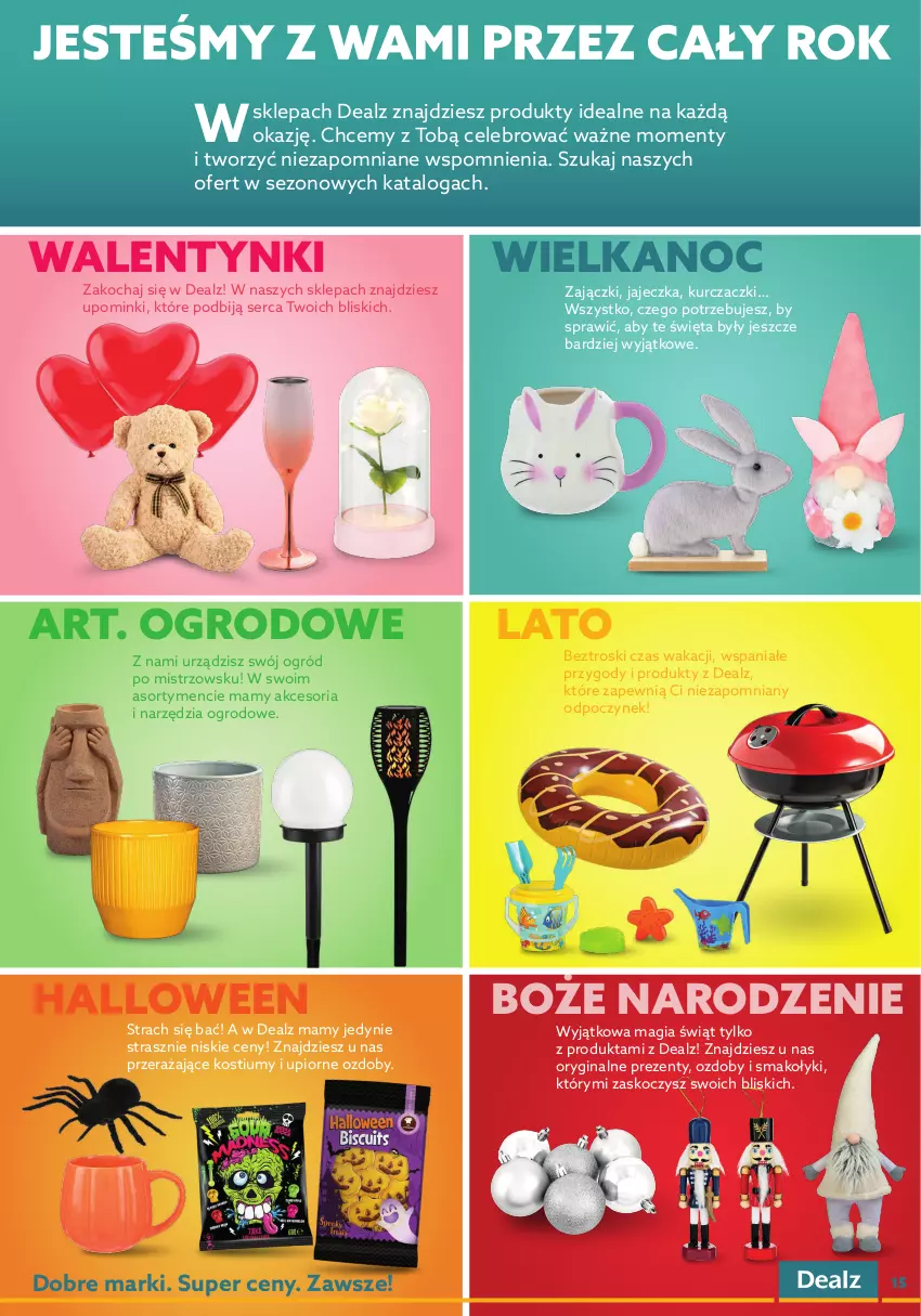 Gazetka promocyjna Dealz - WIELKIE OTWARCIE 24.09.2022 🥳Kielce, Galeria Echo - ważna 24.09 do 08.10.2022 - strona 15 - produkty: Bateria, Gin, Koc, Kostium, Lampion, Ogród, Papier, Ser, Silan