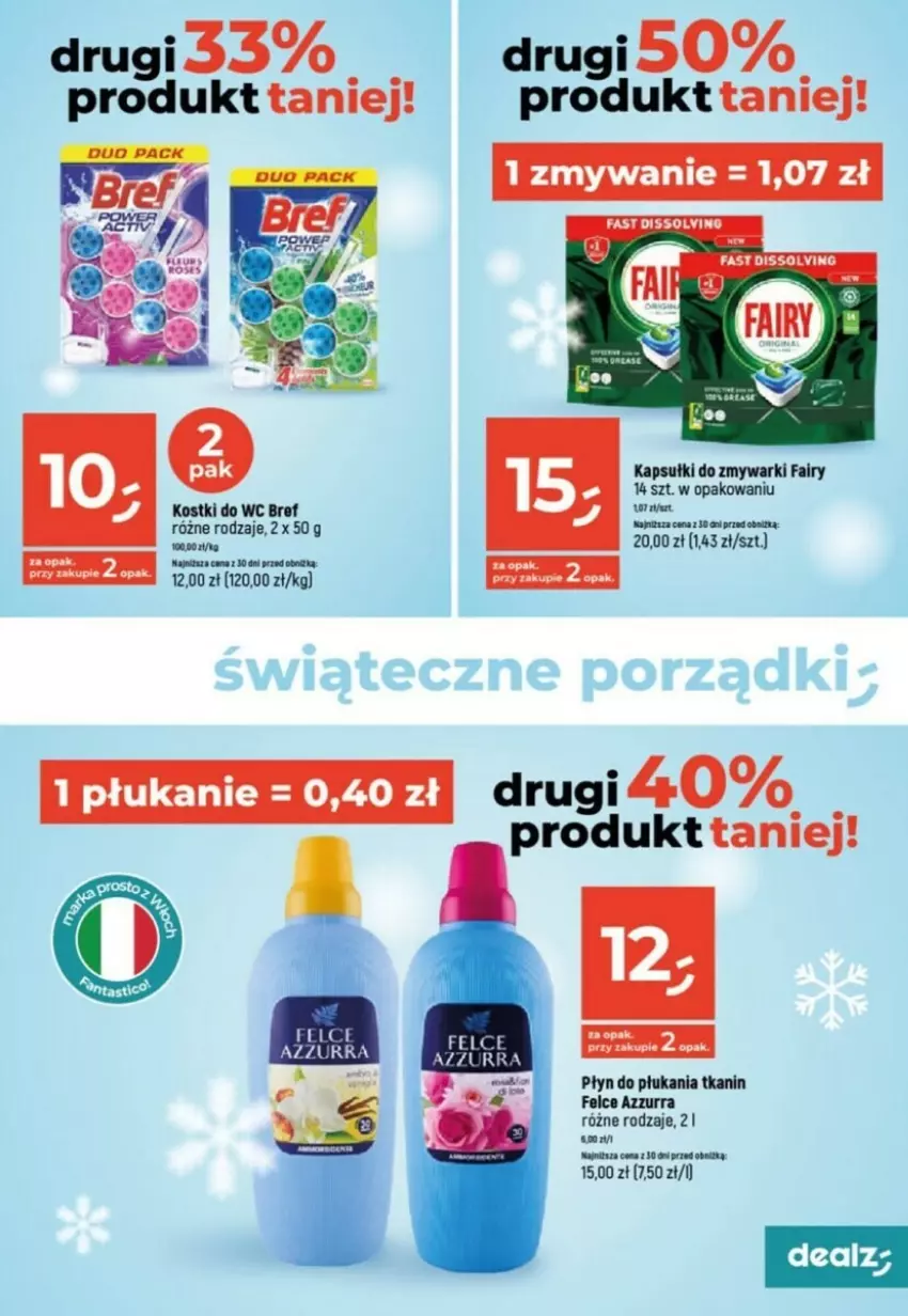 Gazetka promocyjna Dealz - ważna 16.11 do 22.11.2023 - strona 22 - produkty: Bref, Fa, Fairy, Płyn do płukania, Zmywarki