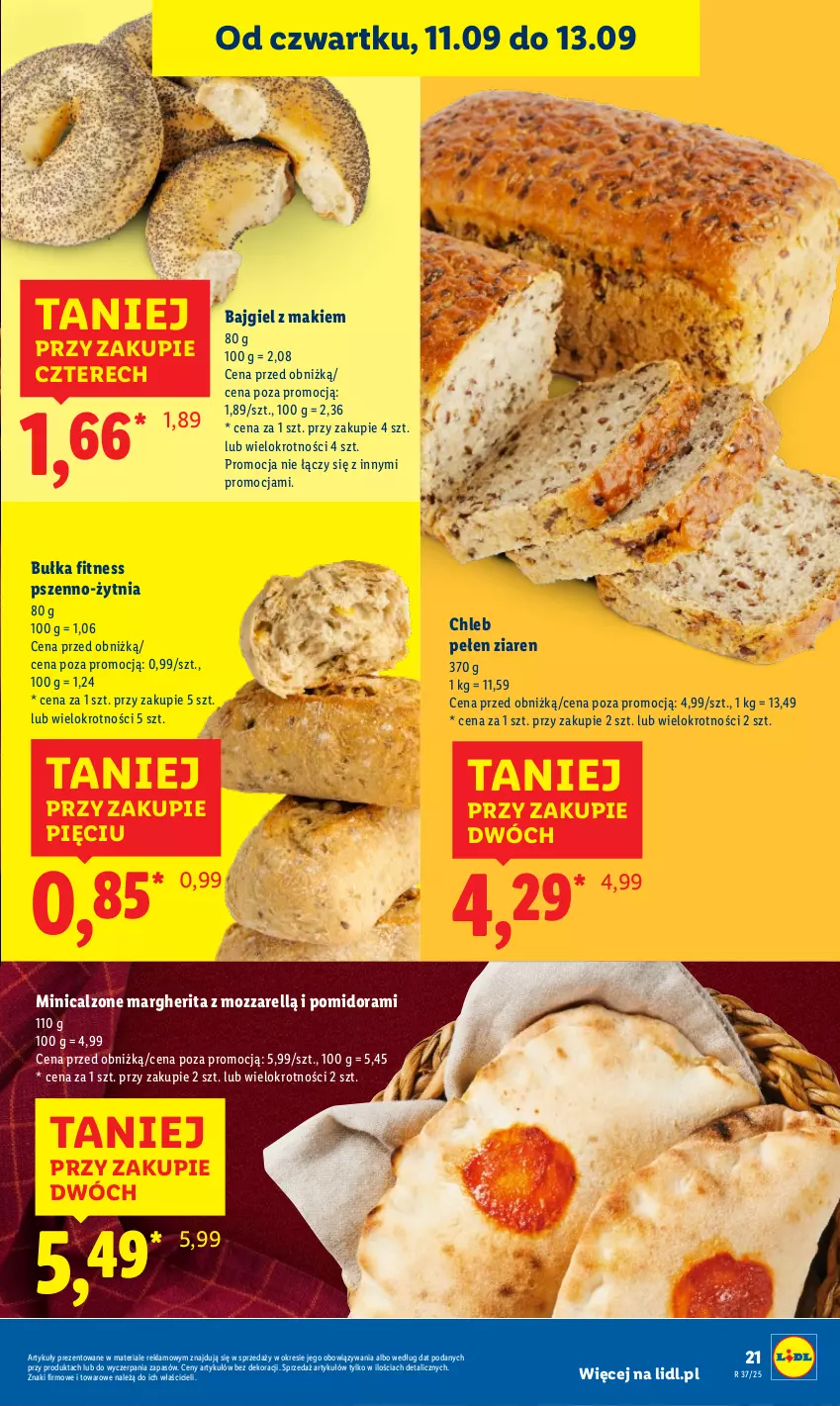 Gazetka promocyjna Lidl - GAZETKA - ważna 11.09 do 13.09.2025 - strona 23 - produkty: Bułka, Bułka fitness, Chleb