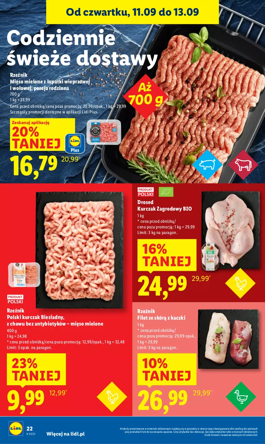 Gazetka promocyjna Lidl - GAZETKA - ważna 11.09 do 13.09.2025 - strona 24 - produkty: Kurczak, Mięso, Mięso mielone, Mięso mielone z łopatki wieprzowej, Por