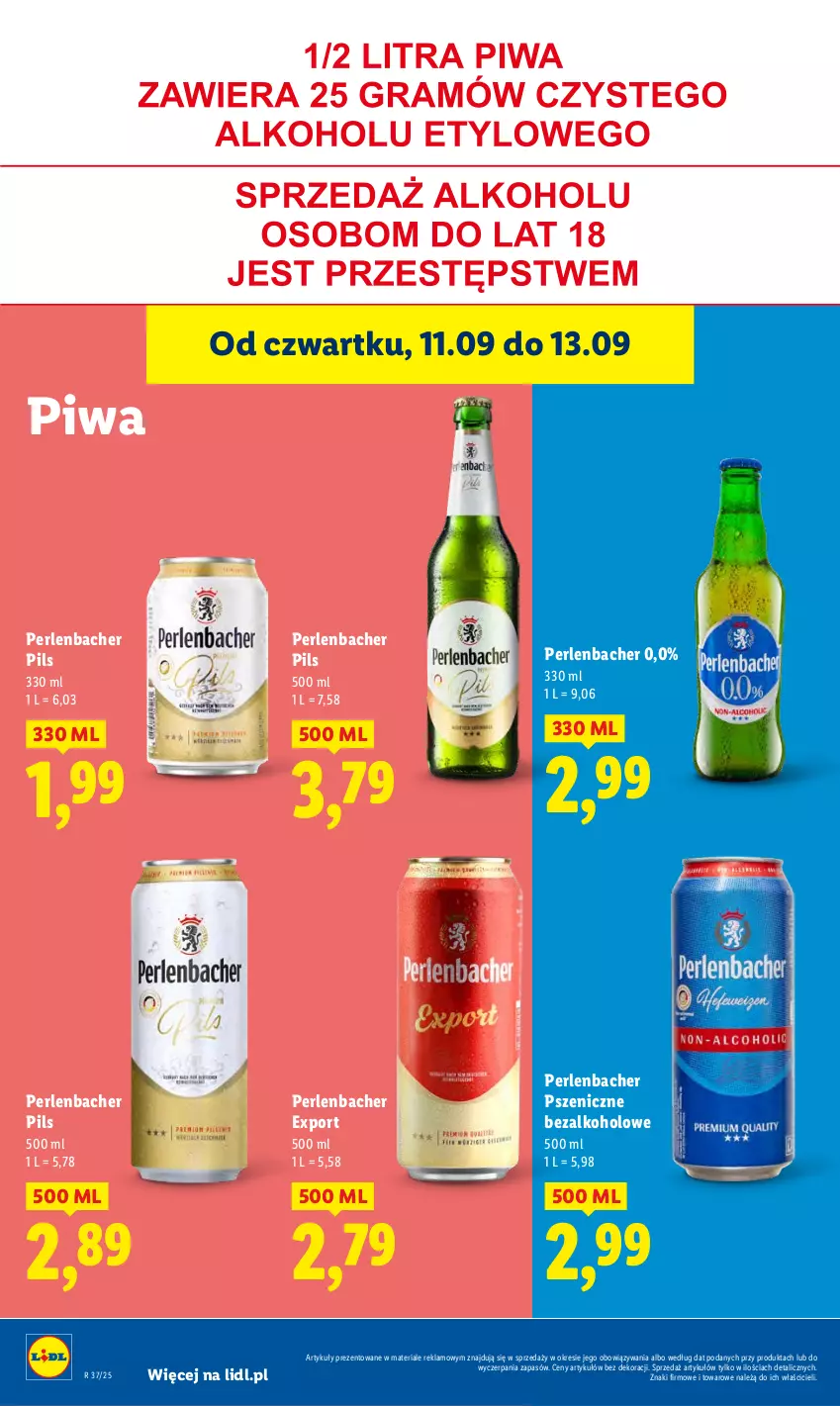 Gazetka promocyjna Lidl - GAZETKA - ważna 11.09 do 13.09.2025 - strona 38 - produkty: NBA, Piwa, Por