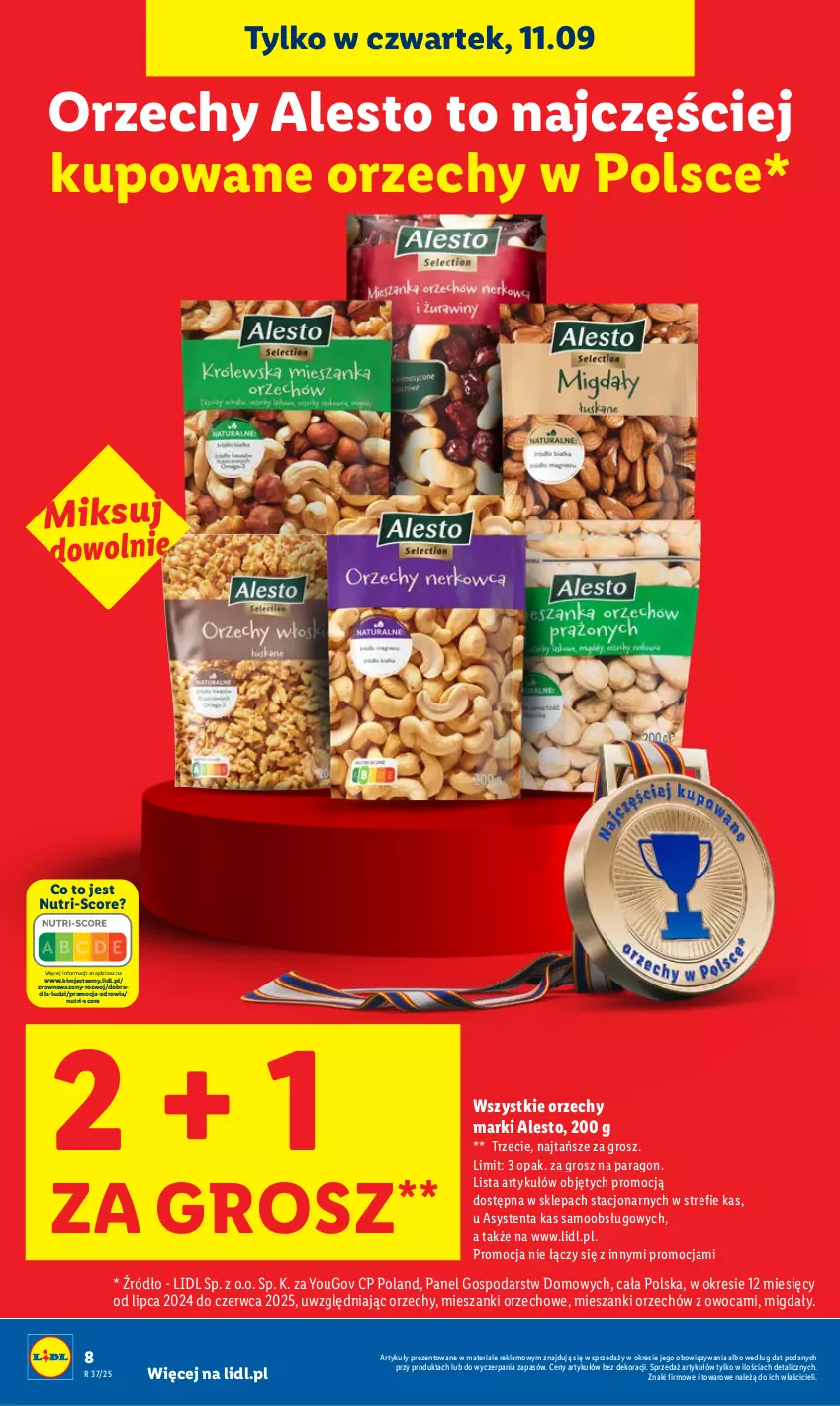 Gazetka promocyjna Lidl - GAZETKA - ważna 11.09 do 13.09.2025 - strona 8 - produkty: Migdały, Wazon
