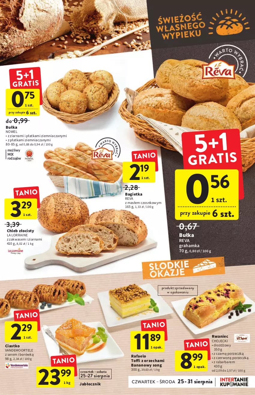 Gazetka promocyjna Intermarche - Gazetka Intermarche - ważna 25.08 do 31.08.2022 - strona 19 - produkty: Bagietka, Bułka, Chleb, Fa, Gra, Por, Ser