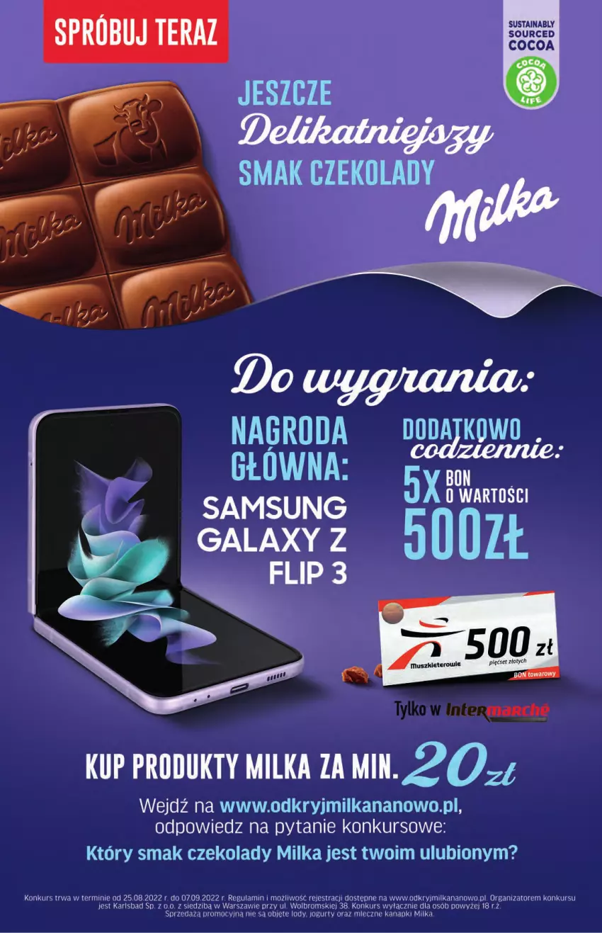 Gazetka promocyjna Intermarche - Gazetka Intermarche - ważna 25.08 do 31.08.2022 - strona 24 - produkty: Gala, Jogurt, Lody, Milka, Samsung