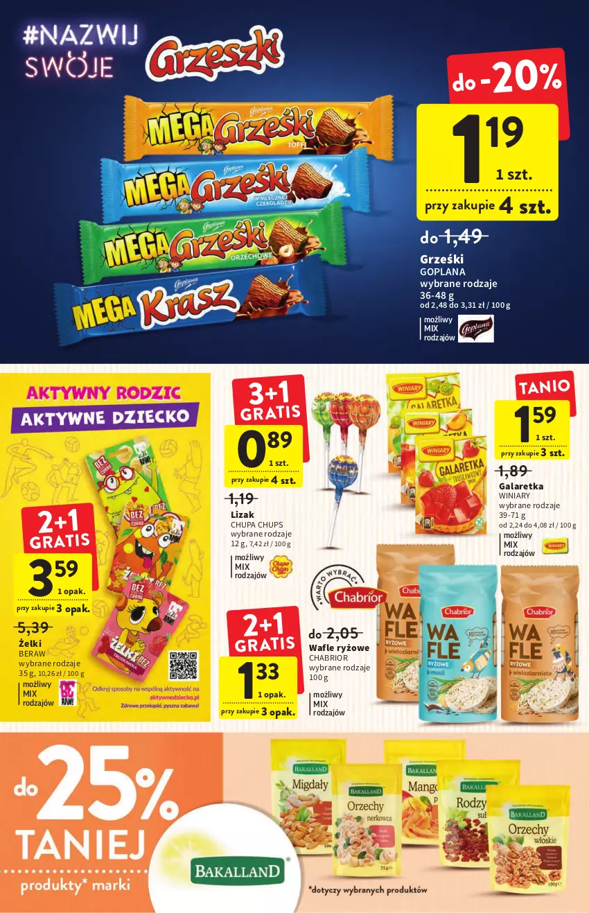 Gazetka promocyjna Intermarche - Gazetka Intermarche - ważna 25.08 do 31.08.2022 - strona 26 - produkty: Chabrior, Chupa Chups, Gala, Galaretka, Goplana, Grześki, LANA, Ryż, Wafle, Winiary