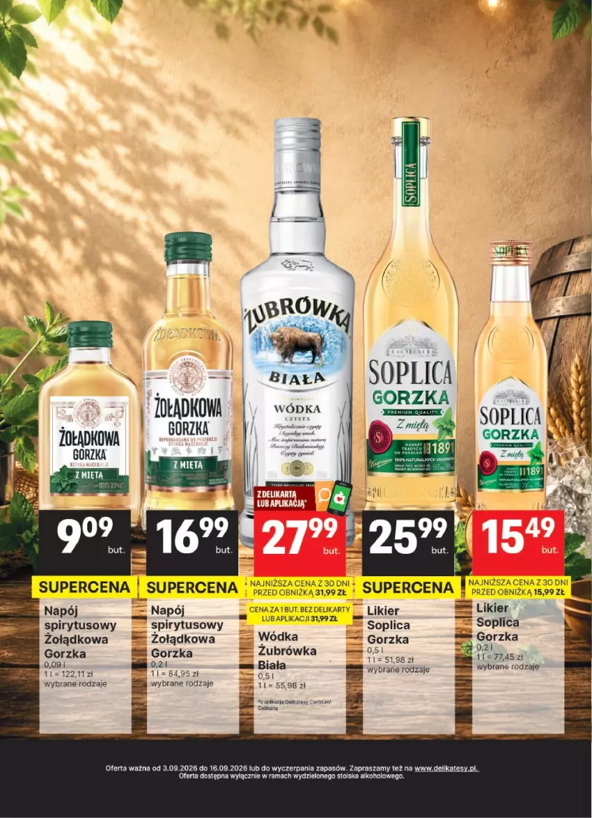 Gazetka promocyjna Delikatesy Centrum - Delibarek DC36-DC37 - ważna 03.09 do 16.09.2026 - strona 10 - produkty: Likier, Napój, Rama, Rum, Soplica, Wódka