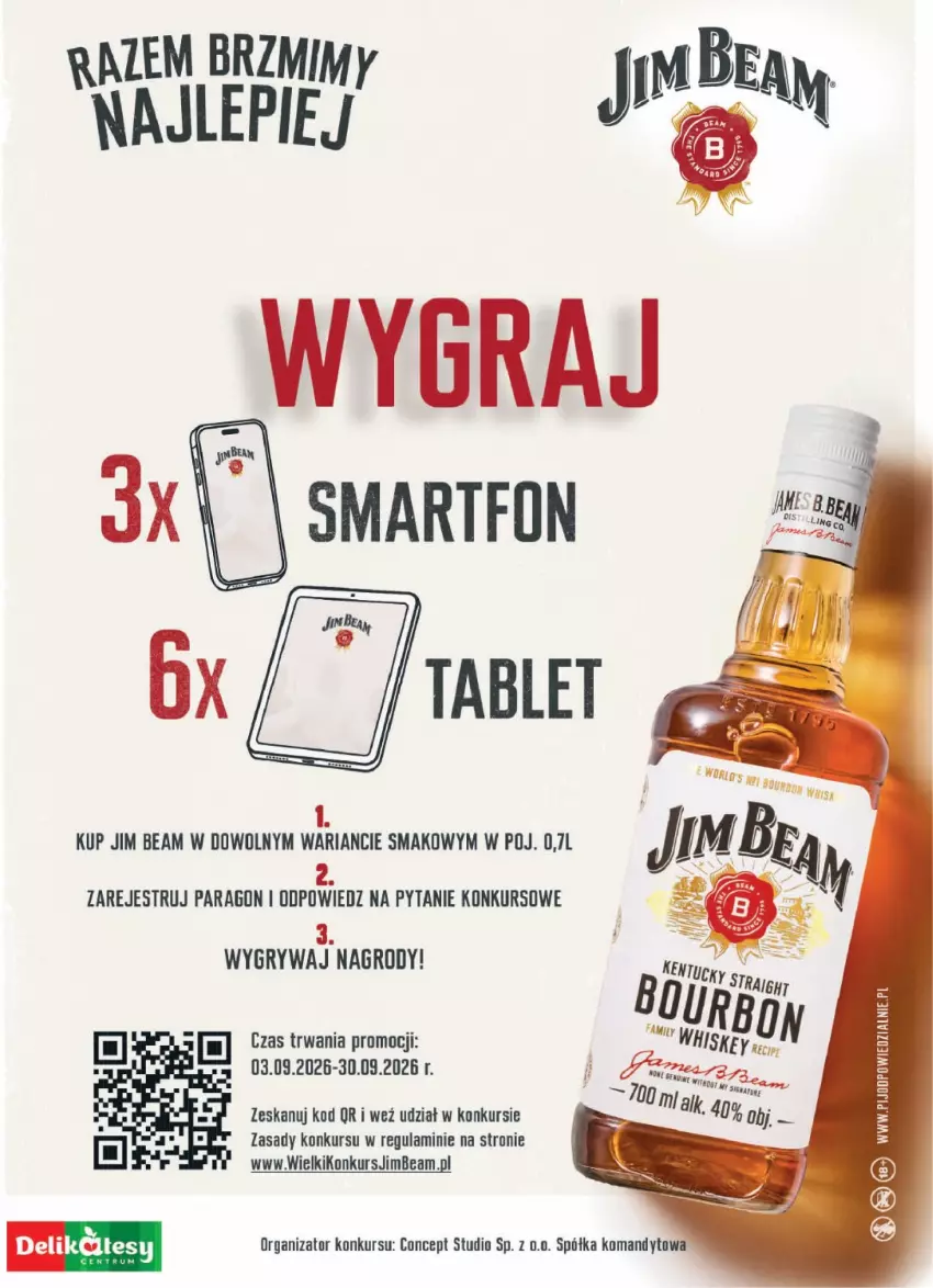 Gazetka promocyjna Delikatesy Centrum - Delibarek DC36-DC37 - ważna 03.09 do 16.09.2026 - strona 22 - produkty: Gry, Jim Beam, Półka