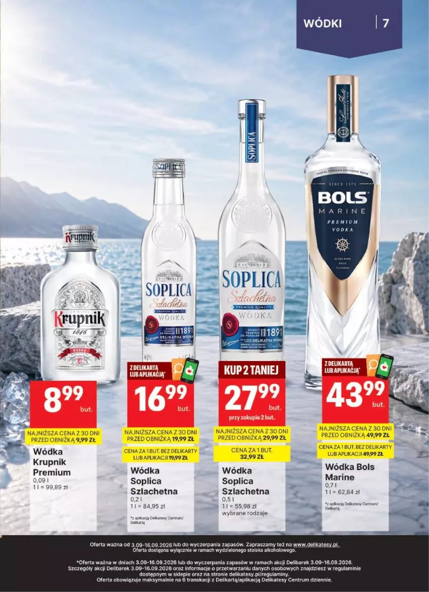 Gazetka promocyjna Delikatesy Centrum - Delibarek DC36-DC37 - ważna 03.09 do 16.09.2026 - strona 7 - produkty: Bols, Dell, Rama, Rum, Soplica, Tran, Wódka