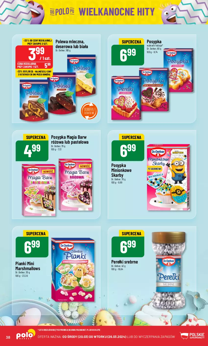 Gazetka promocyjna PoloMarket - Gazetka pomocyjna - ważna 20.03 do 26.03.2024 - strona 38 - produkty: Deser, Dr. Oetker, Mars, Marshmallows, Ser