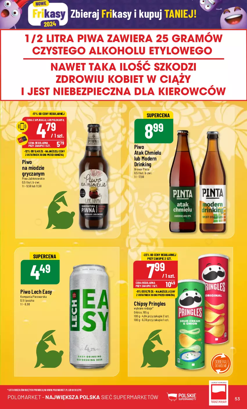 Gazetka promocyjna PoloMarket - Gazetka pomocyjna - ważna 20.03 do 26.03.2024 - strona 53 - produkty: BIC, Chipsy, Gry, Piwa, Piwo, Pringles