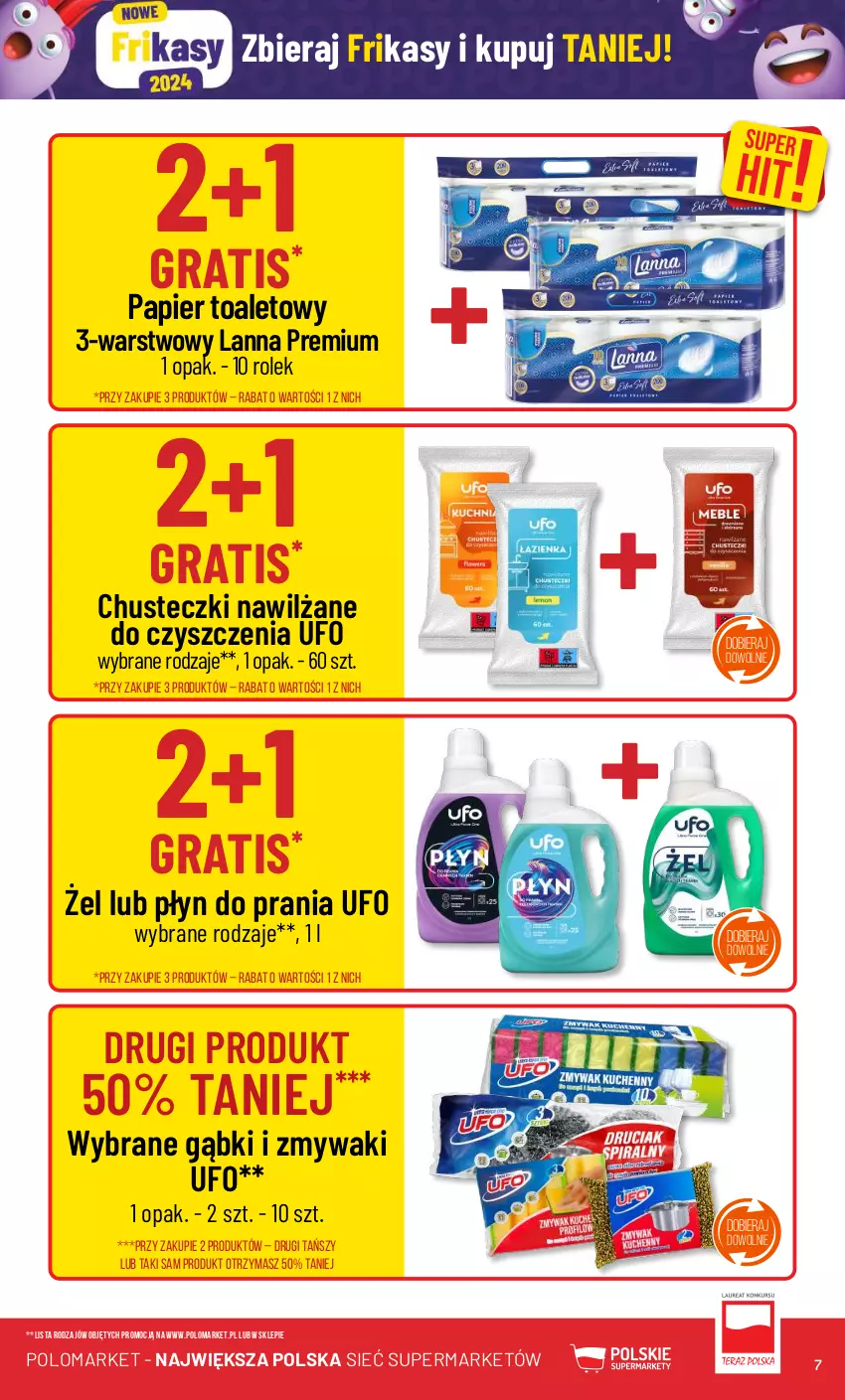 Gazetka promocyjna PoloMarket - Gazetka pomocyjna - ważna 20.03 do 26.03.2024 - strona 7 - produkty: Chusteczki, Gra, Papier, Papier toaletowy, Płyn do prania