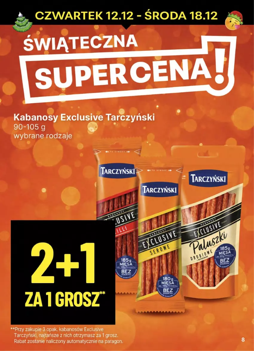 Gazetka promocyjna Delikatesy Centrum - NOWA GAZETKA Delikatesy Centrum od 12 grudnia! 12-18.12.2024 - ważna 12.12 do 18.12.2024 - strona 8 - produkty: Kabanos, Tarczyński