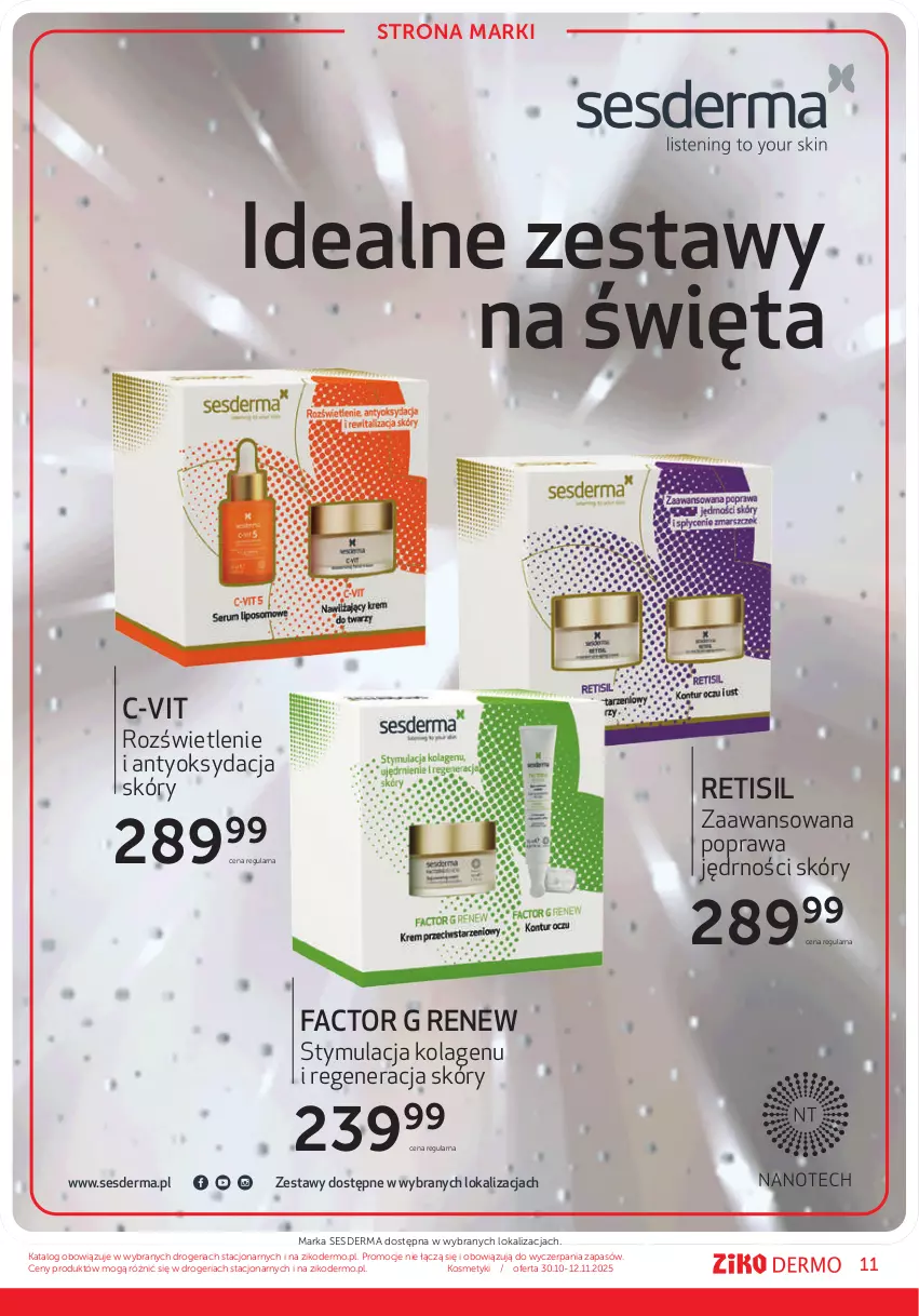 Gazetka promocyjna Ziko - Gazetka Ziko Dermo - ważna 30.10 do 12.11.2025 - strona 11 - produkty: Fa, Kolagen, Sesderma