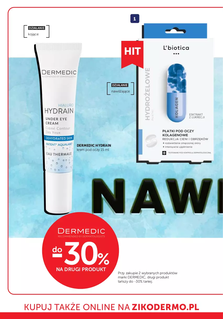 Gazetka promocyjna Ziko - Gazetka Ziko Dermo - ważna 30.10 do 12.11.2025 - strona 16 - produkty: Dermedic, Krem pod oczy
