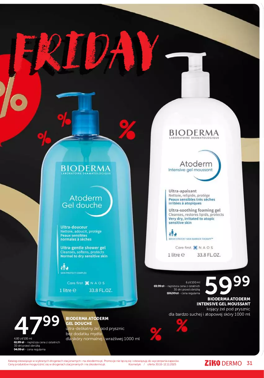 Gazetka promocyjna Ziko - Gazetka Ziko Dermo - ważna 30.10 do 12.11.2025 - strona 31 - produkty: Atoderm, Bioderma, Top