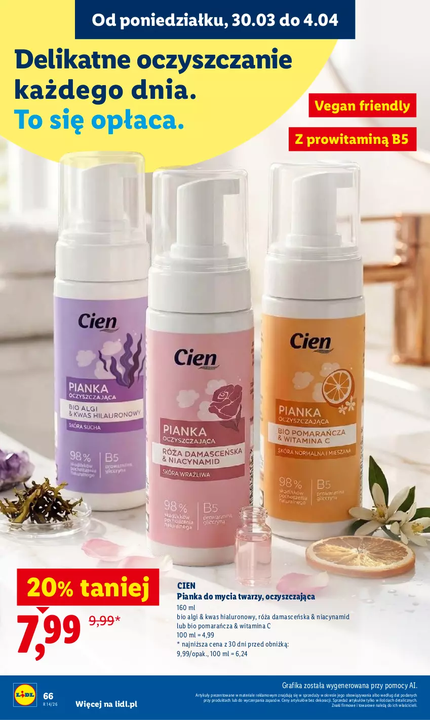 Gazetka promocyjna Lidl - Gazetka ważna od 30.03 do 1.04 - ważna 30.03 do 01.04.2026 - strona 66 - produkty: Gra, Grafika, LG, Pianka do mycia twarzy, Róża