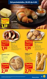 Gazetka promocyjna Lidl - Gazetka ważna od 30.03 do 1.04 - Gazetka - ważna od 01.04 do 01.04.2026 - strona 29 - produkty: Ser, Bagietka, Rogal, Bułka