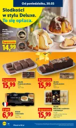 Gazetka promocyjna Lidl - Gazetka ważna od 30.03 do 1.04 - Gazetka - ważna od 01.04 do 01.04.2026 - strona 34 - produkty: Piernik, Makaron, Babka, Crème brûlée, LG